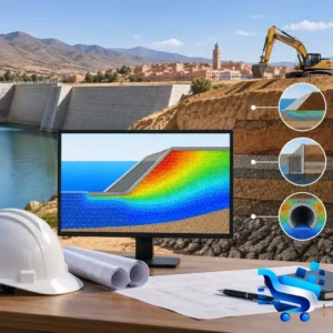 Dimensionnez vos ouvrages géotechniques au Maroc avec Aquaveo SIGMA/W – Licence PRO