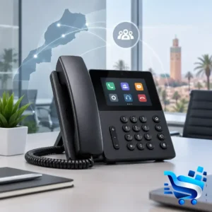 Téléphonie IP professionnelle au Maroc avec Polycom Poly VVX Business Media Phone – Licence POLY-VVX-601 (Business Phone)