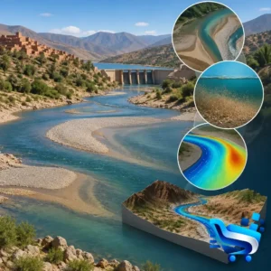 Transport sédimentaire et dynamique fluviale au Maroc avec WMS FESWMS Sediment Transport – Licence ENT